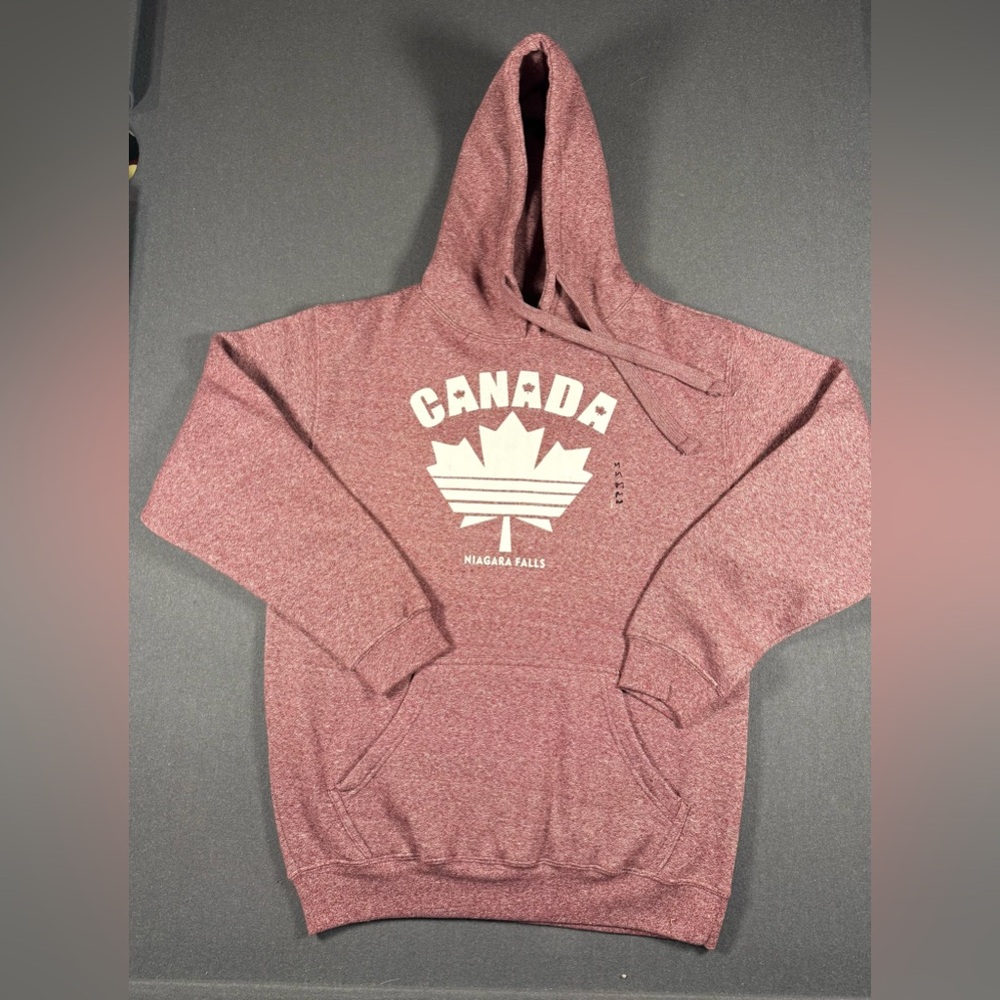 Niagara Falls Canada Pullover Hoodie | Pink Travel Souvenir Sweatshirt Medium